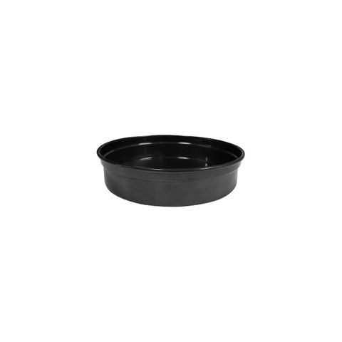 CHEF INOX ROUND BAR TRAY ALUMINIUM 240x50mm  BLACK (*04200-BK*) =  1 X EACH