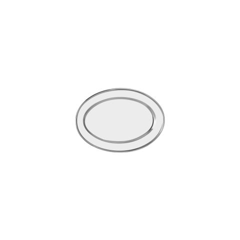 CHEF INOX OVAL PLATTER ROLLED EDGE S/S 250mm (*70710*) = PACK OF 12 X EACHES