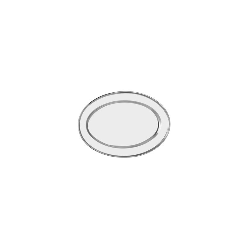 CHEF INOX OVAL PLATTER ROLLED EDGE S/S 250mm (*70710*) = PACK OF 12 X EACHES