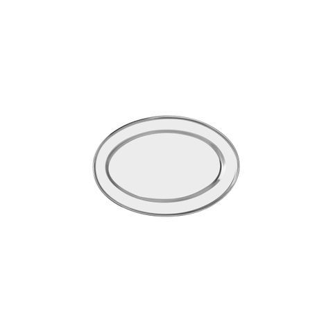 CHEF INOX OVAL PLATTER ROLLED EDGE S/S 300mm (*70712*) = PACK OF 12 X EACHES