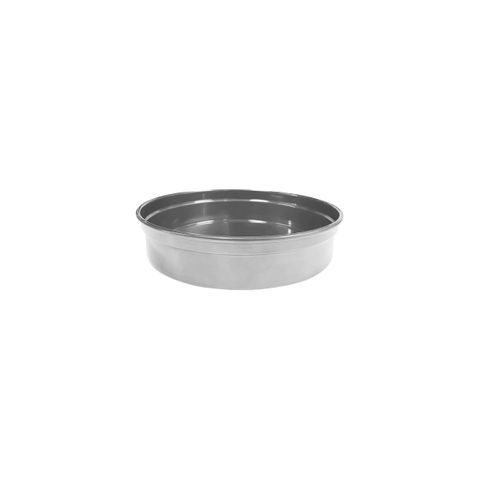 CHEF INOX ROUND BAR TRAY ALUMINIUM 240x50mm SILVER (*04200-SLV*) =  1 X EACH