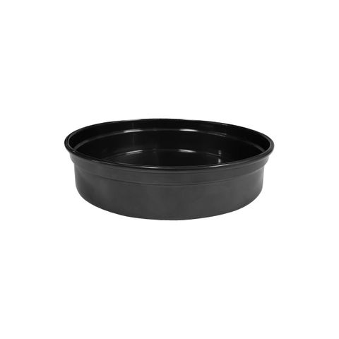 CHEF INOX ROUND BAR TRAY ALUMINIUM 330x50mm BLACK (*04202-BK*) =  1 X EACH