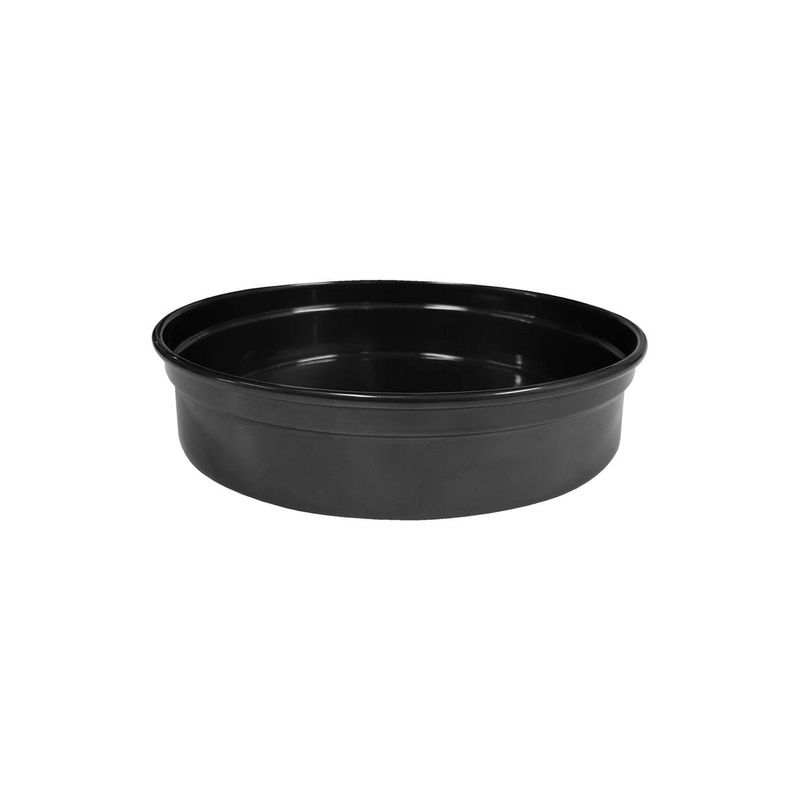 CHEF INOX ROUND BAR TRAY ALUMINIUM 330x50mm BLACK (*04202-BK*) =  1 X EACH