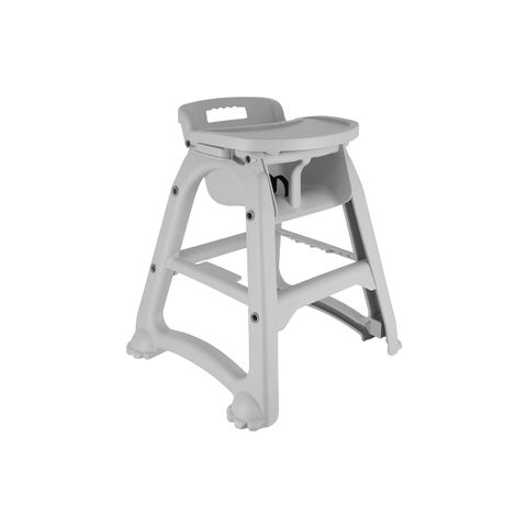 JIWINS HIGH CHAIR W/O CASTORS GREY PP 590x640x740mm (*JW-DA-GREY*) =  1 X EACH