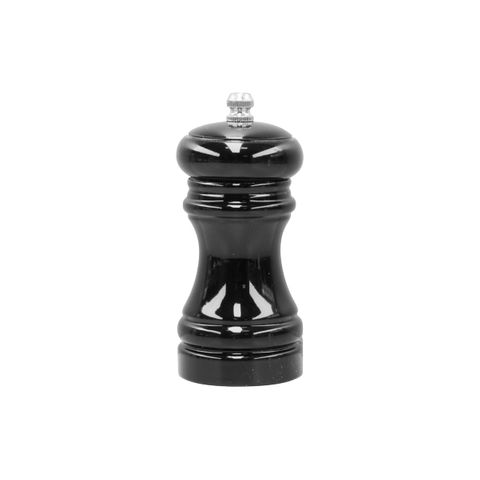 CHEF INOX CAFE MILL SALT/PEPPER WOOD CERAMIC GEAR 115mm BLK (*46130*) =  1 X EACH