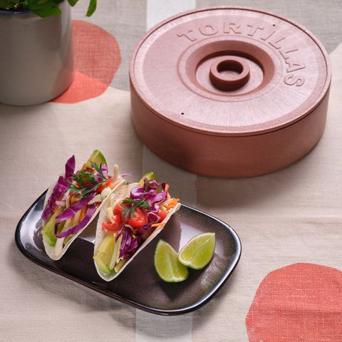 CONEY ISLAND RND TORTILLA WARMER w/LID STACK PP 215x68mm BRN (*78798*) =  1 X EACH