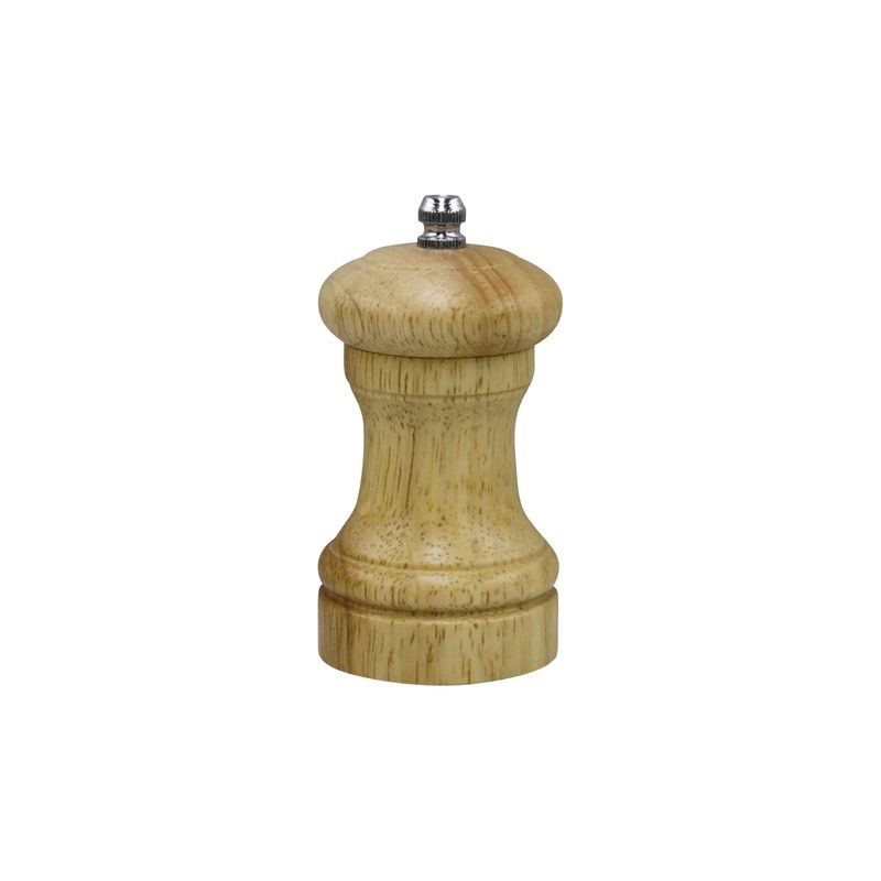 CHEF INOX DUO MILL SALT/PEPPER WD CERAMIC GEAR 100mm BIRCH (*46230*) = PACK OF 4 X EACHES