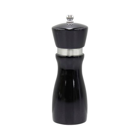 CHEF INOX MONDO MILL SALT/PEPPER WOOD CERAMIC GEAR 155mm BLK (*46290*) =  1 X EACH