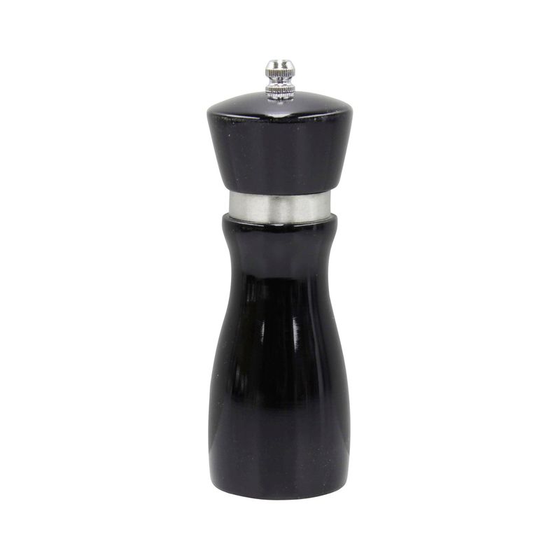 CHEF INOX MONDO MILL SALT/PEPPER WOOD CERAMIC GEAR 155mm BLK (*46290*) =  1 X EACH