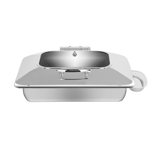 CHEF INOX DELUXE RECT CHAFER w/GLASS LID S/S 1/1 SIZE (*54910*) =  1 X EACH