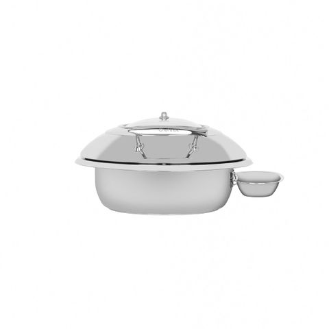 CHEF INOX DELUXE ROUND CHAFER w/GLASS LID 18/8 SMALL (*54915*) =  1 X EACH