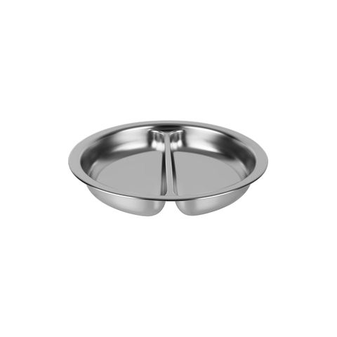 CHEF INOX ROUND DIVIDED PAN 18/8 4.0lt SUIT 54915 340x65mm (*54915-D*) =  1 X EACH