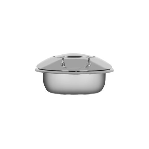 CHEF INOX ULTRA ROUND CHAFER w/GLASS LID 18/8 SMALL (*54925*) =  1 X EACH