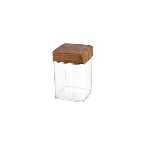EVELIN SQUARE CANNISTER WITH LID 100x100x140mm (*EVE10818*) =  1 X EACH
