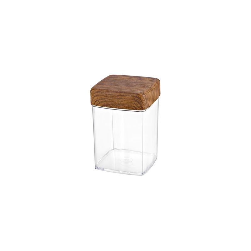 EVELIN SQUARE CANNISTER WITH LID 100x100x140mm (*EVE10818*) =  1 X EACH