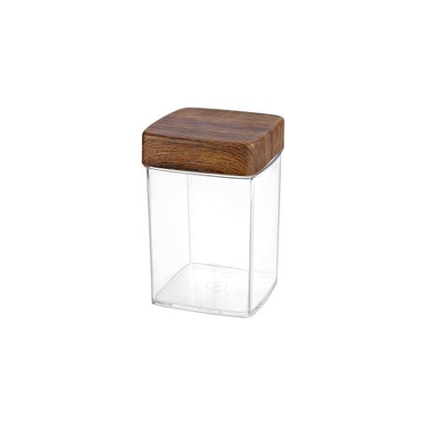 EVELIN SQUARE CANNISTER WITH LID 120x120x180mm (*EVE10819*) =  1 X EACH