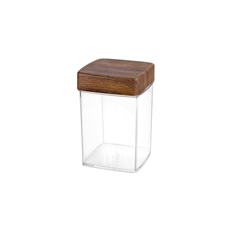 EVELIN SQUARE CANNISTER WITH LID 120x120x180mm (*EVE10819*) =  1 X EACH