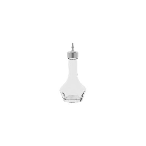 ZANZI BITTERS BOTTLE GLASS w/MIRROR TOP 56x120mm 50ml (*Z0895*) =  1 X EACH