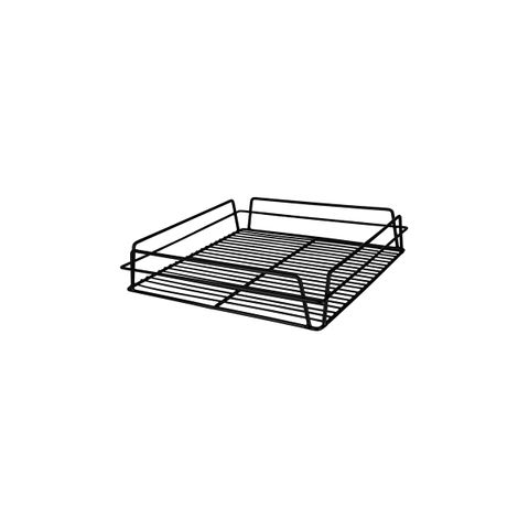 CHEF INOX GLASS BASKET SQUARE BLK PVC 350x350mm (*02812*) = PACKET OF 12 X EACHES
