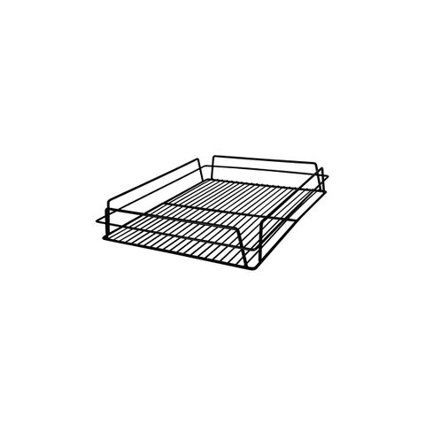 CHEF INOX GLASS BASKET BLK PVC 430x355x75mm (*02802*) = PACKET OF 12 X EACHES