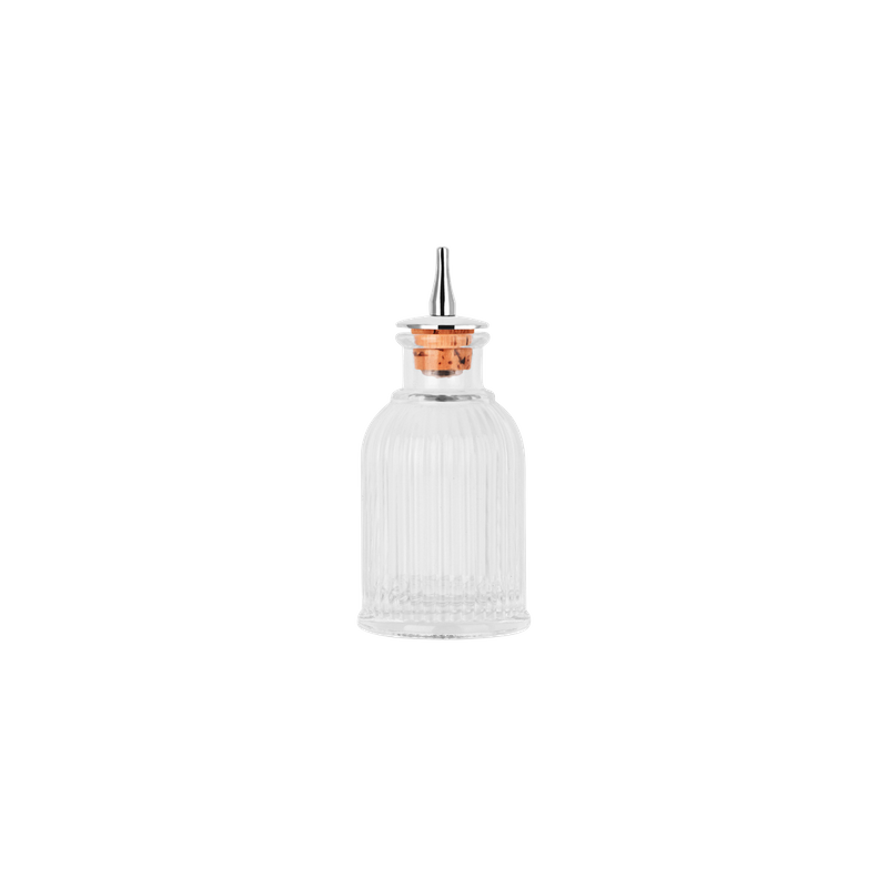 ZANZI LINE BITTERS BOTTLE GLASS 50x120mm 90ml (*Z0902*) =  1 X EACH
