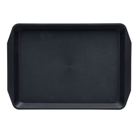 CHEF INOX RECT BAR TRAY NON SLIP PP BLACK 430x300x30mm (*04275*) =  1 X EACH