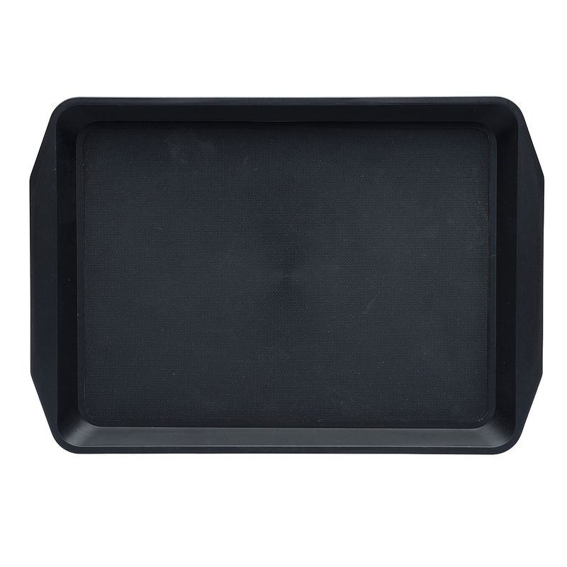 CHEF INOX RECT BAR TRAY NON SLIP PP BLACK 430x300x30mm (*04275*) =  1 X EACH