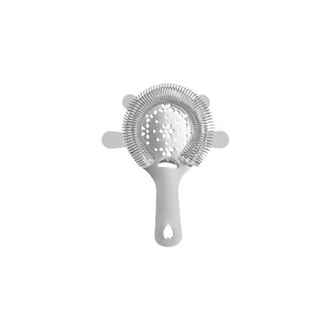 ZANZI 4 PRONG HAWTHORN STRAINER w/FLAT HDL S/S 110x105x13mm (*Z0300*) =  1 X EACH