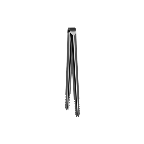 ZANZI ALLIGATOR TEETH ICE TONG GUN METAL 245x18mm (*Z0474*) =  1 X EACH