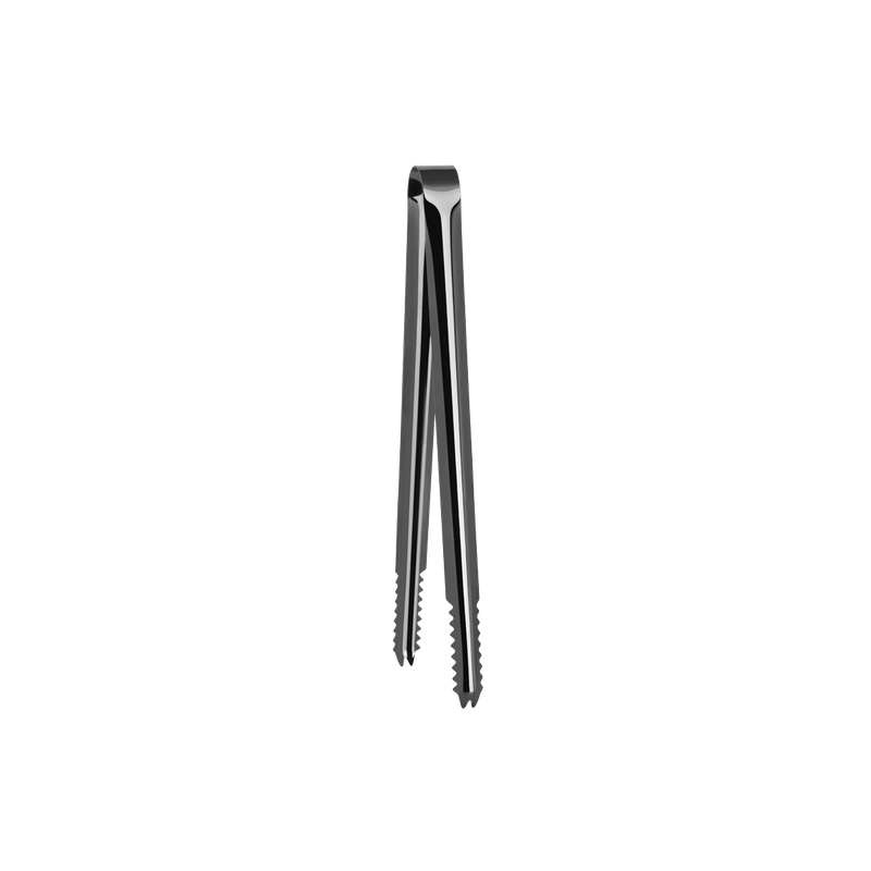 ZANZI ALLIGATOR TEETH ICE TONG GUN METAL 245x18mm (*Z0474*) =  1 X EACH