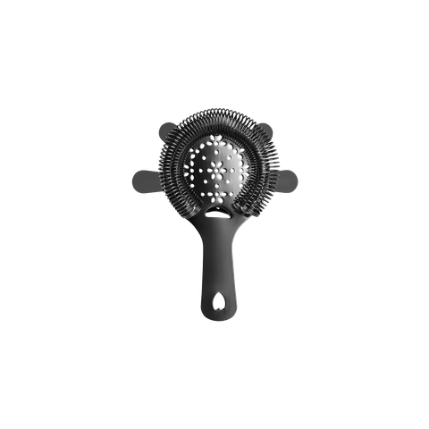 ZANZI 4 PRONG HAWTHORN STRAINER w/FLAT HDL GUN METAL 110mm (*Z0304*) =  1 X EACH