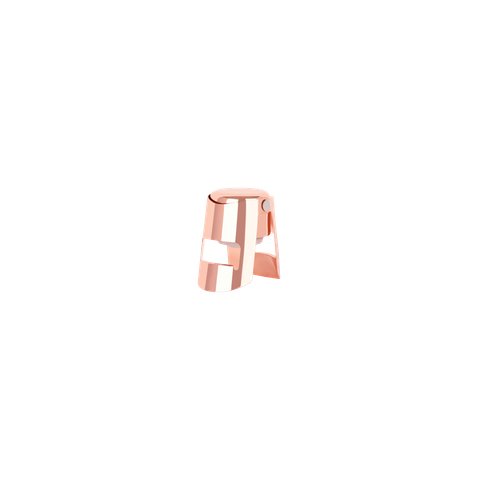 ZANZI CHAMPAGNE STOPPER ROSE GOLD 60x40x45mm (*Z0703*) =  1 X EACH