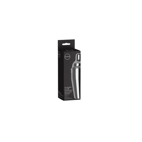 ZANZI CLASSIC CLUB COCKTAIL SHAKER 3pc GUN METAL 300ml (*Z0104*) =  1 X EACH