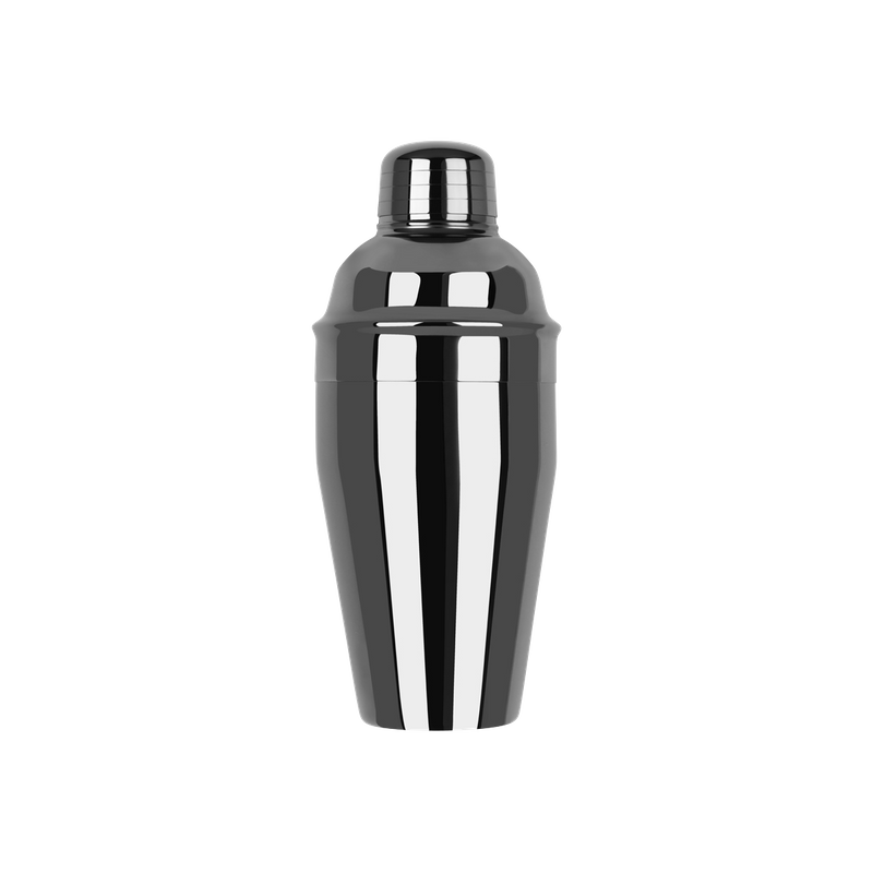 ZANZI CLASSIC CLUB COCKTAIL SHAKER 3pc GUN METAL 500ml (*Z0114*) =  1 X EACH