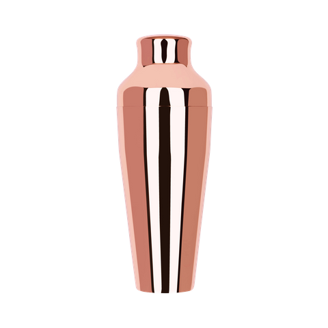 ZANZI PARISIAN COCKTAIL SHAKER 2pc ROSE GOLD 500ml (*Z0132*) =  1 X EACH