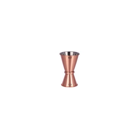 CHEF INOX JAPANESE JIGGER ROLLED EDGES COPPER PLATED 15/30ml (*77084*) =  1 X EACH