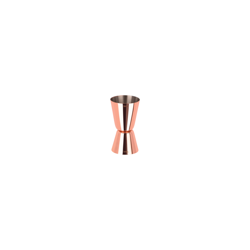 ZANZI CLASSIC STYLE JIGGER ROSE GOLD 40x75mm 15/30ml (*Z0582*) =  1 X EACH