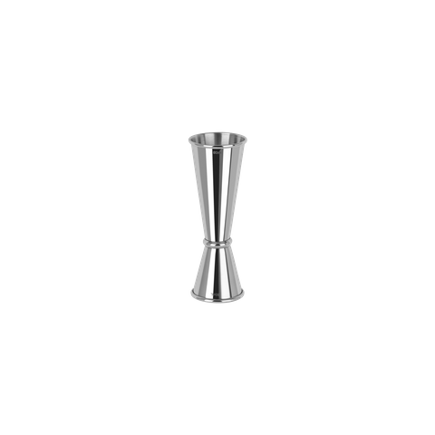 ZANZI TOKYO JIGGER w/CURLED EDGE S/S 30/60ml (*Z0608*) =  1 X EACH