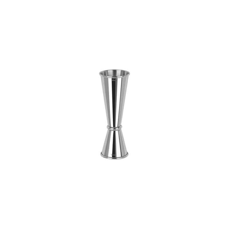 ZANZI TOKYO JIGGER w/CURLED EDGE S/S 30/60ml (*Z0608*) =  1 X EACH