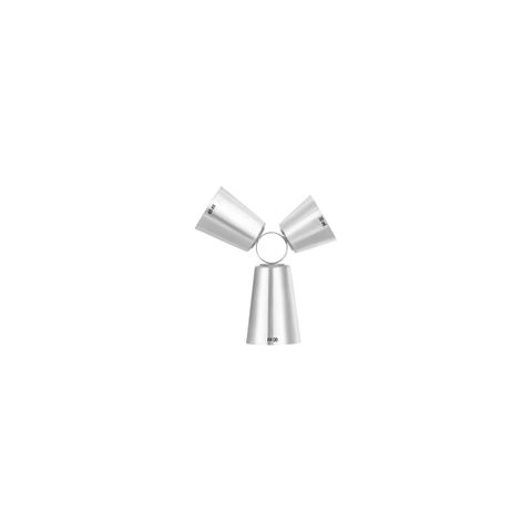 ZANZI TRIPLE JIGGER S/S 30/45/60ml (*Z0625*) =  1 X EACH