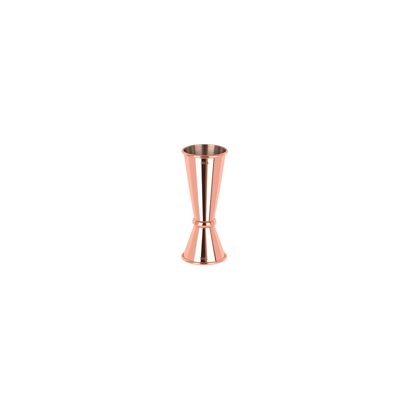 ZANZI TOKYO JIGGER w/CURLED EDGE ROSE GOLD 15/30ml (*Z0602*) =  1 X EACH