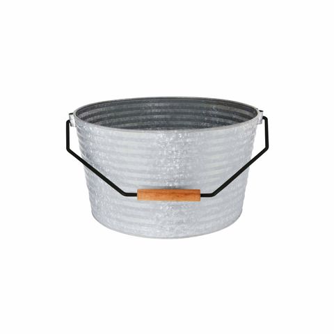 CHEF INOX CONEY IS GALV BEVERAGE TUB w/BLKHDL 450x340mm (*78690*) =  1 X EACH