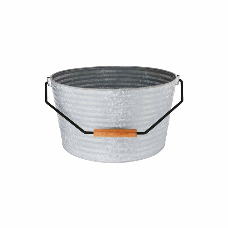 CHEF INOX CONEY IS GALV BEVERAGE TUB w/BLKHDL 450x340mm (*78690*) =  1 X EACH