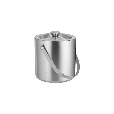 ZANZI DOUBLE WALL ICE BUCKET w/LID&HDL S/S 150x150mm 2.0lt (*Z1011*) =  1 X EACH