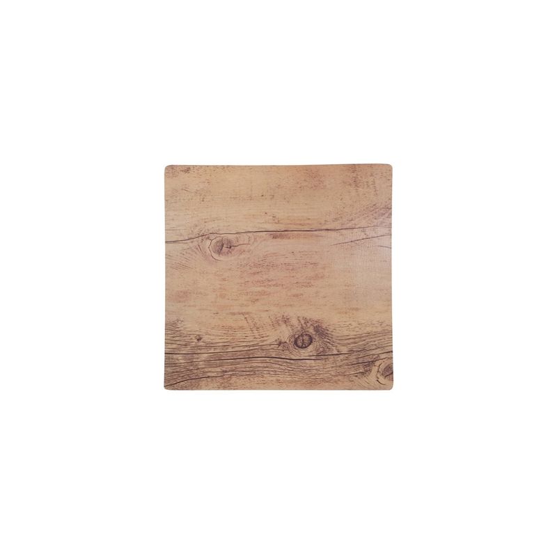 CHEF INOX SQUARE PIZZA BOARD MA 255x255mm OAK WOOD EFFECT (*46765*) =  1 X EACH