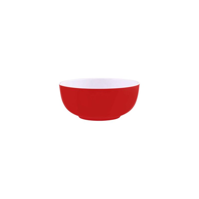 JAB GELATO-RED/WHITE ROUND BOWL 150x60mm (*47513*) = PACK OF 6 X EACHES