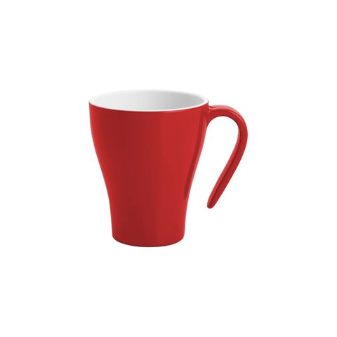 JAB GELATO-RED/WHITE COFFEE MUG STACKABLE 350ml (*47508*) = PACK OF 12 X EACHES