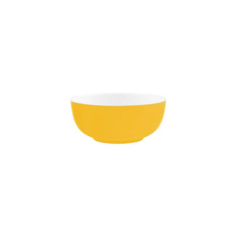 JAB GELATO-YELLOW/WHITE ROUND BOWL 150x60mm (*47606*) = PACK OF 6 X EACHES