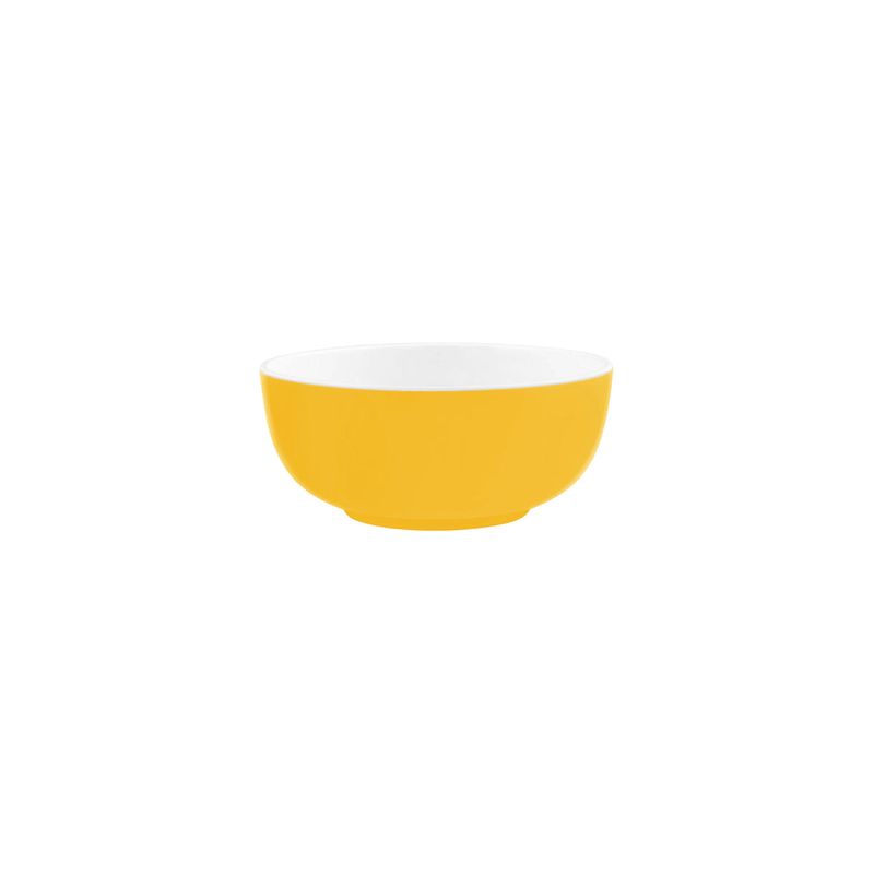 JAB GELATO-YELLOW/WHITE ROUND BOWL 150x60mm (*47606*) = PACK OF 6 X EACHES
