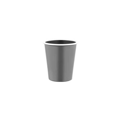 JAB VINTAGE GREY/WHITE RIM ENAMEL LOOK TUMBLER 80x90mm (*49969*) = PACK OF 24 X EACHES